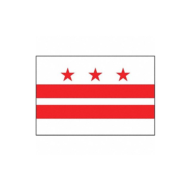 D3761 District Of Columbia Flag 3x5 Ft MPN:146460