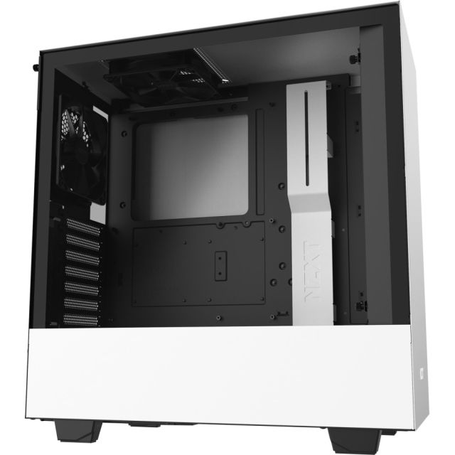 NZXT Compact Mid-Tower Case with Tempered Glass - Mid-tower - Matte White - Hot Dip CA-H510B-W1