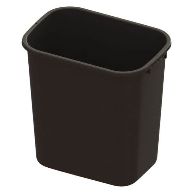 28 Qt Rectangle Black Trash Can 6810 Household Cleaning Supplies