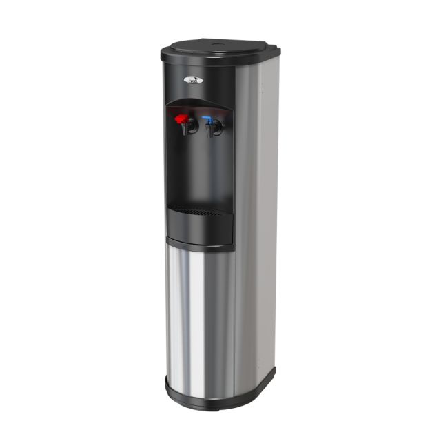 Oasis Artesian Plumbed Hot/Cold Floorstand Water Cooler, 5-Gallon Capacity, Stainless MPN:504540C
