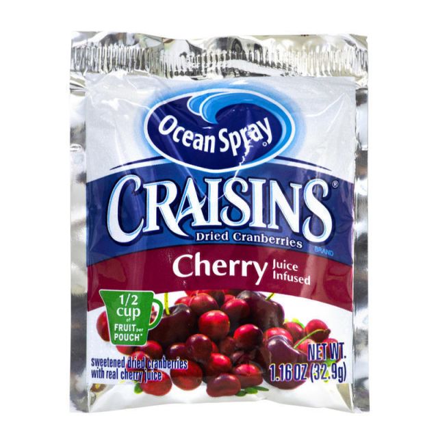 OCEAN SPRAY Craisins Cherry Flavored Dried Cranberries, 1.16 oz, 200 Count MPN:23444