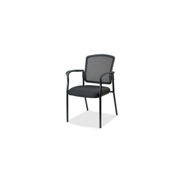 Lorell® Breathable Mesh Guest Chair - Black 23100