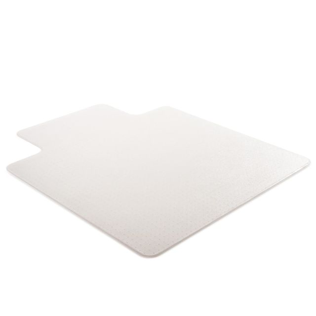 Realspace Medium-Pile Chair Mat With Beveled Edge, 45in x 53in, Clear (Min Order Qty 2) OD36224
