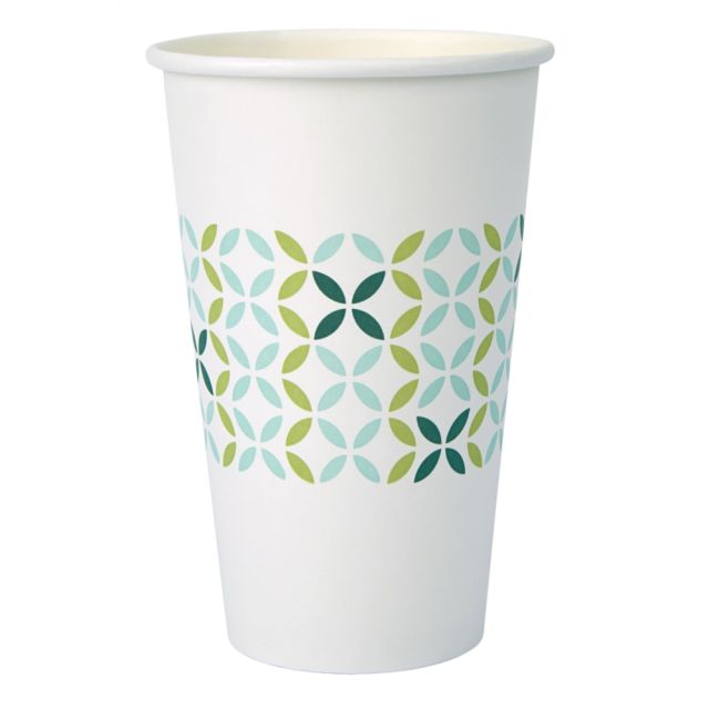 Highmark Hot Coffee Cups, 16 Oz, White, Pack Of 50 (Min Order Qty 10) YCC16PK Disposable Tableware