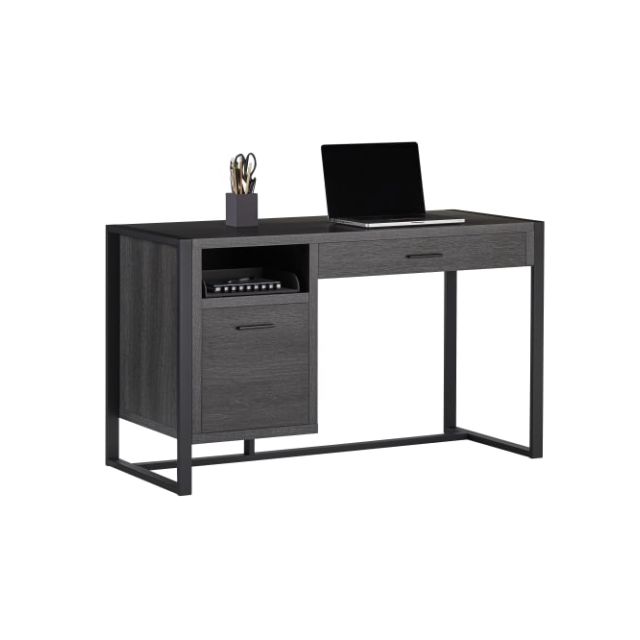 RealSpace DeJori 51inW Writing Desk, Charcoal JIX-OF-2079 Desks