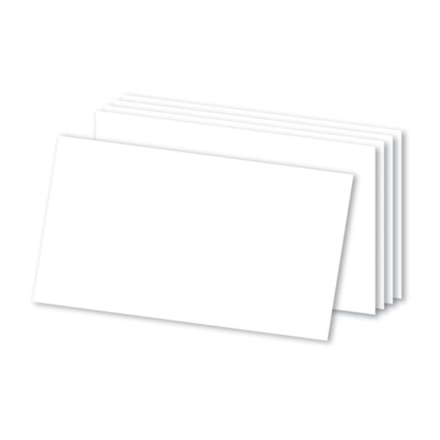 Office Depot Brand Blank Index Cards, 3in x 5in, White, Pack Of 500 (Min Order Qty 24) MPN:OD10051