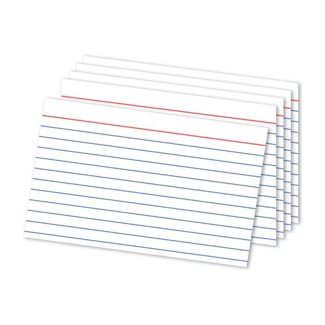 Office Depot Brand Ruled Index Card, 4inx 6in, Pack Of 500 (Min Order Qty 15) MPN:OD10052