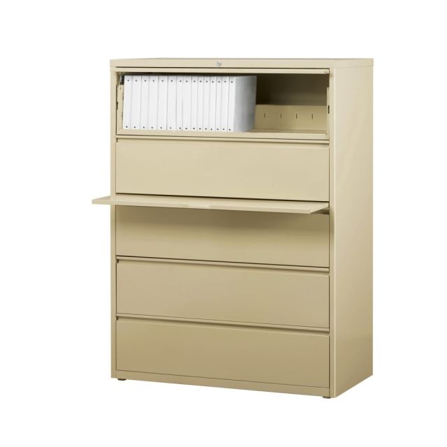WorkPro 42inW Lateral 5-Drawer File Cabinet