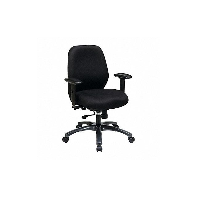 Desk Chair Fabric Black 19-23 Seat Ht MPN:54666-231