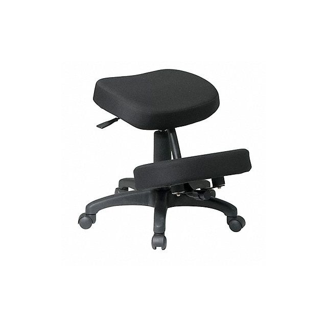 Knee Chair Fabric Black 18-23 Seat Ht KCM1425 Furniture