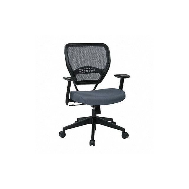 Desk Chair Fabric Gray 19 to 23 Seat Ht MPN:55-7N17-226