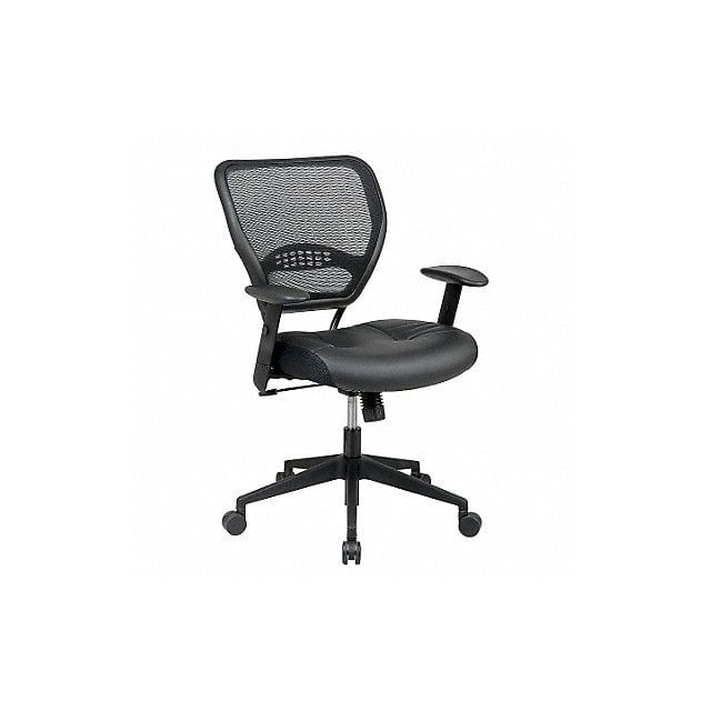 Desk Chair Leather Black 19-23 Seat Ht MPN:5700E