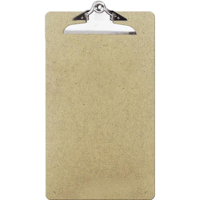 OIC 100% Recycled Hardboard Clipboard, Legal Size, 9in x 15 1/2in, Brown (Min Order Qty 32) MPN:83141