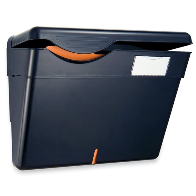 OIC Security Wall File With Lid, Letter Size, Black (Min Order Qty 2) MPN:21472
