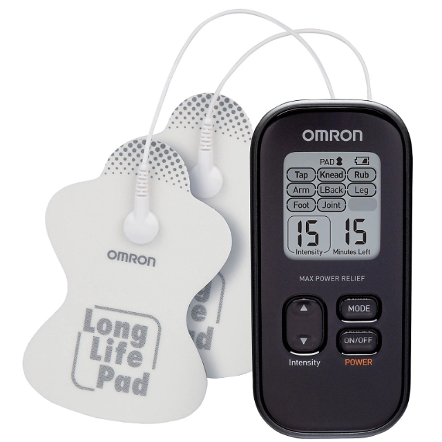 Omron Max Power Relief TENS Unit - Joint, Knee, Foot, Leg, Arm, Shoulders, Lower Back Transcutaneous Electrical Nerve Stimulation (TENS) Massager