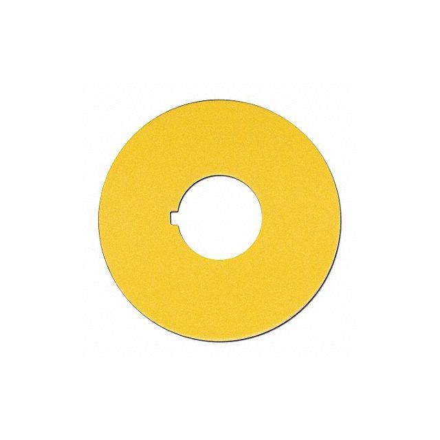 Blank Legend Plate Round Yellow MPN:A16Z-5070