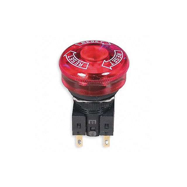 E-Stop Push Button 16mm NC Red MPN:A165E-S-01