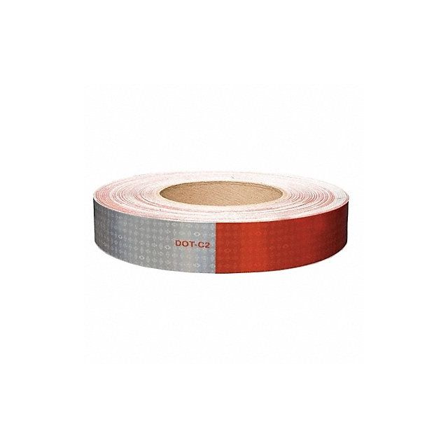 Reflective Tape W 1 In Red/White MPN:18682