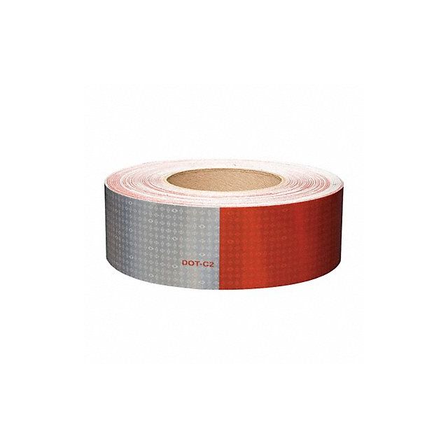 Reflective Tape W 2 In White/Red MPN:18686