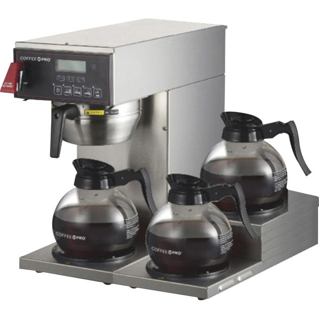 Coffee Pro 3-burner Commercial Brewer Coffee - Stainless Steel Body MPN:CP3AI