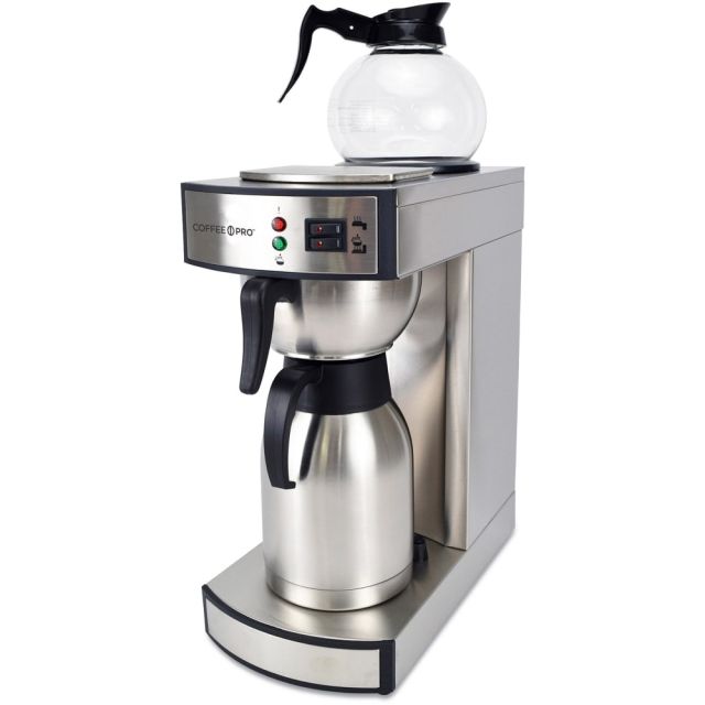 Coffee Pro Commercial Coffeemaker - 2.32 quart - Stainless Steel - Stainless Steel Body MPN:CPRLT