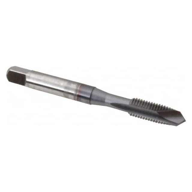 Spiral Point Tap: 1/4-28 UNF, 2 Flutes, Plug, High Speed Steel, TiCN Coated MPN:1225408