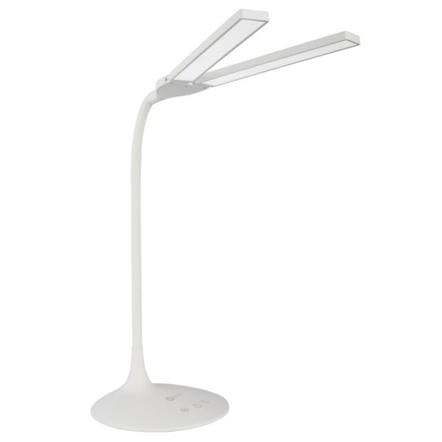 OttLite Pivot Dual-Shade LED Desk Lamp, 26inH, White MPN:CSN5900W