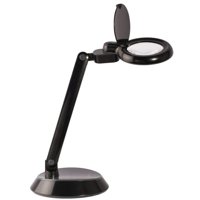 OttLite LED Magnifier Desk Lamp, 14-3/4inH, Black MPN:G97BGC-FFP