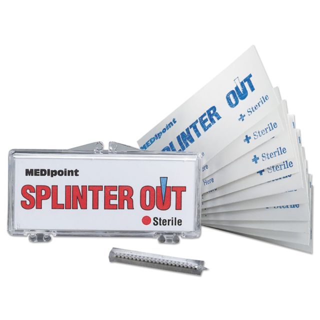 First Aid Only Splinter Out Refill For SmartCompliance General Business Cabinets, 3in, Box Of 10 Splinter Removers (Min Order Qty 8) MPN:22-410