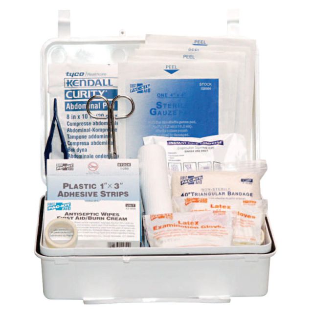 25 Person Industrial First Aid Kit, Weatherproof Plastic, Wall Mount (Min Order Qty 2) MPN:579-6084