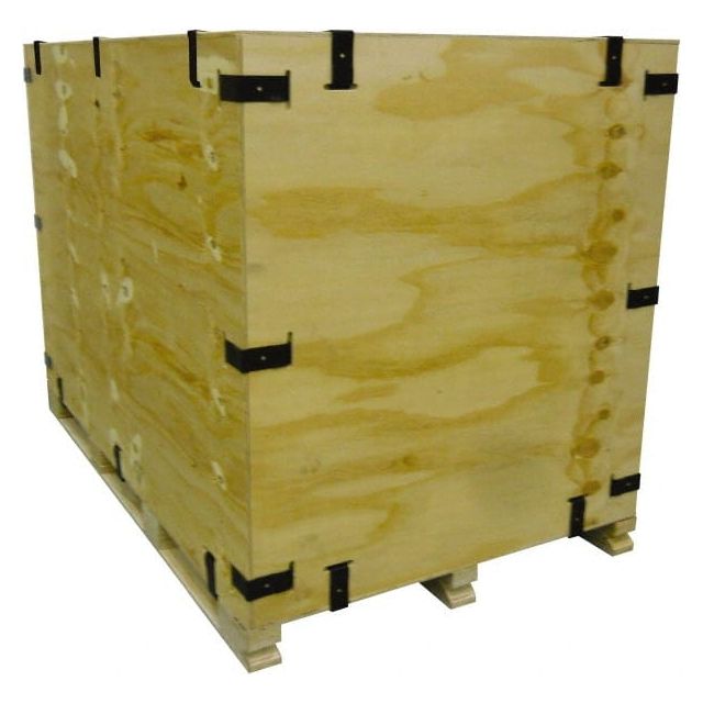 Bulk Storage Container: Collapsible Wood Crate MPN:CL872X45X57