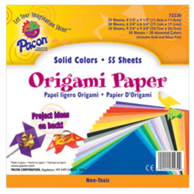 Pacon Origami Paper, Pack Of 55 Sheets (Min Order Qty 3) MPN:0072230