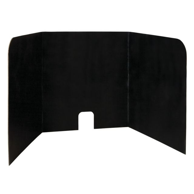 Pacon Computer Lab Privacy Boards, 22inH x 22inW x 20inD, Black, Set Of 4 Boards (Min Order Qty 2) MPN:PAC3795