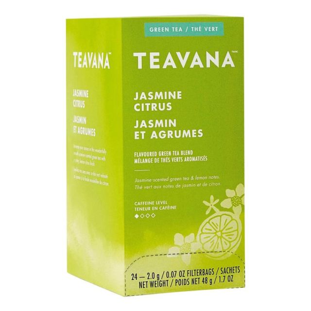 Teavana Jasmine Citrus Green Tea Bags, 0.07 Oz, Box Of 24 (Min Order Qty 8) 12434016