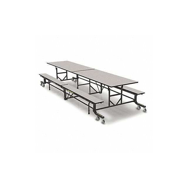 Folding Bench Table Rectangle Gray Glace MPN:19F18293012GB