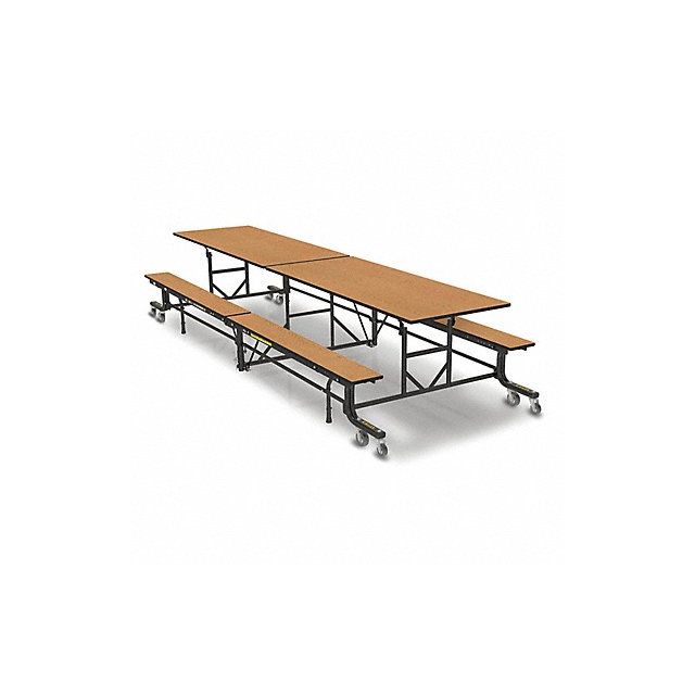 Folding Bench Table Rectangle Golden Oak MPN:19F18293012OB