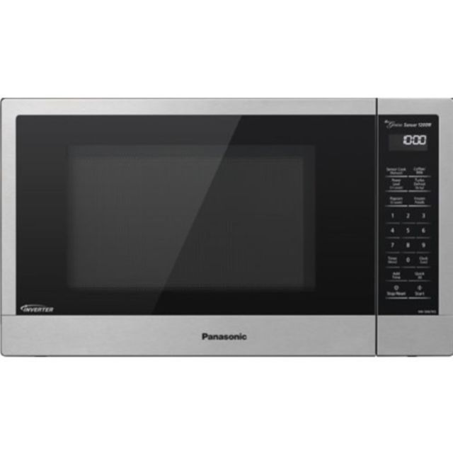 Panasonic NN-SN66KB Microwave Oven - Single - 1.2 ft_ Capacity - Microwave - 11 Power Levels - 1200 W Microwave Power - 120 V AC - Freestanding - Black MPN:NN-SN66KB