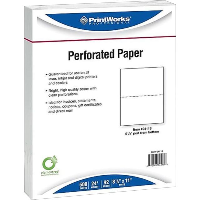 Paris Printworks Professional 3-Part Multipurpose Paper, Letter Size (8-1/2in x 11in), 92 Brightness, 24 Lb, 500 Sheets Per Ream, Case Of 5 Reams MPN:04118P