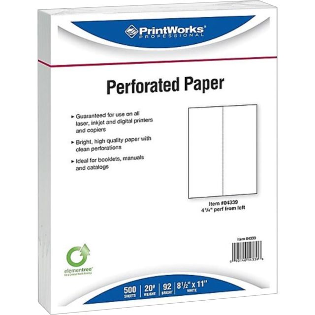 Paris Printworks Professional Multipurpose Paper, Letter Size (8-1/2in x 11in), 92 Brightness, 20 Lb, 500 Sheets Per Ream, Case Of 5 Reams MPN:4339