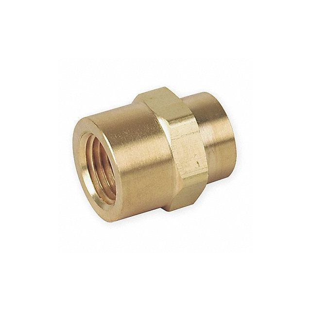 Hex Coupling Brass 1/8 in Pipe Size FNPT MPN:2-2 FHC-B