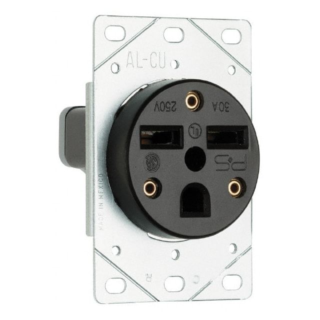 Straight Blade Single Receptacle: NEMA 18-20R, 20 Amps, Ungrounded MPN:3822