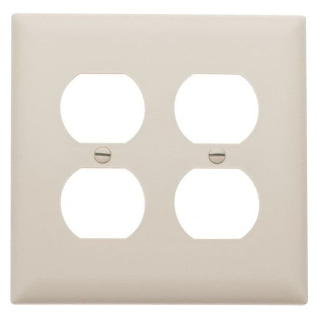 2 Gang, 4-11/16 Inch Long x 2-15/16 Inch Wide, Standard Outlet Wall Plate MPN:TP82LA