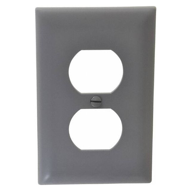 1 Gang, 4-11/16 Inch Long x 2-15/16 Inch Wide, Standard Outlet Wall Plate MPN:TP8GRY