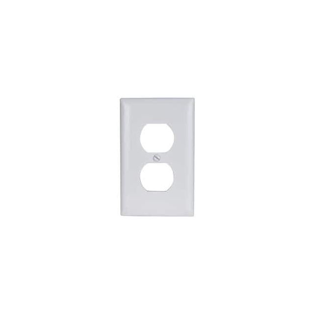 1 Gang, 4-11/16 Inch Long x 2-15/16 Inch Wide, Standard Outlet Wall Plate MPN:TP8W