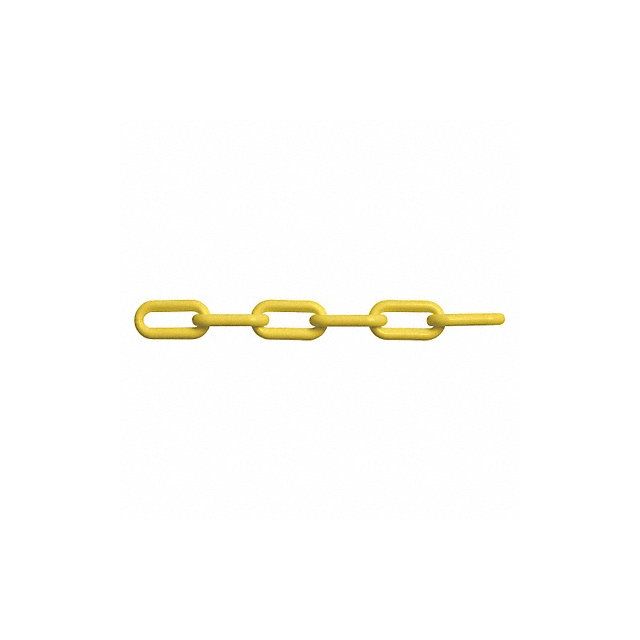 Yellow Plastic Chain Weldlss 8mm 150ft L MPN:PEE-H2612-0552