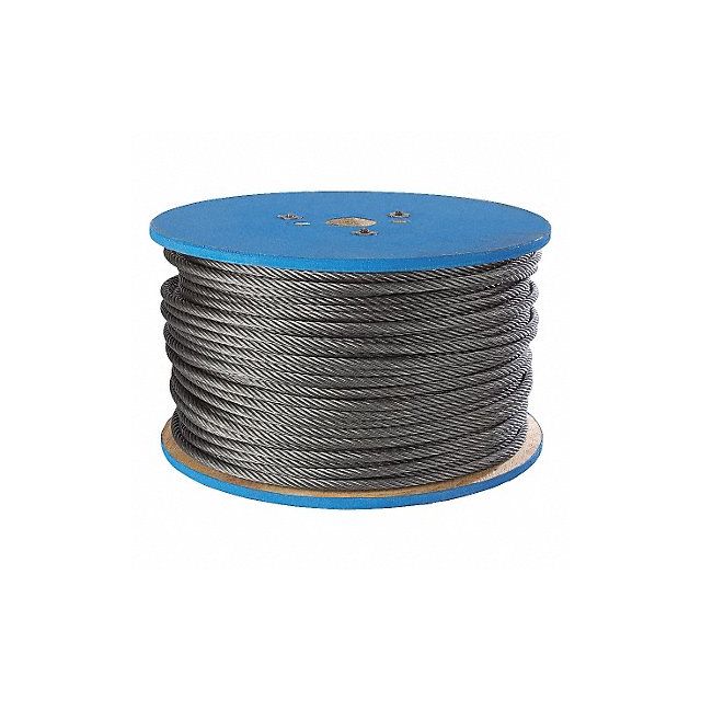 Flexible Wire Rope Galv. ST 1/8in 500 ft MPN:PEE-4501190