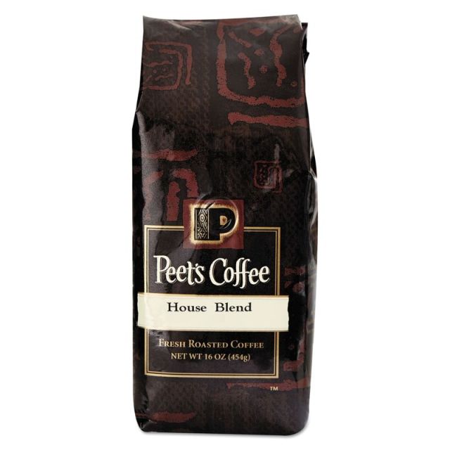 Peets Coffee & Tea Ground Coffee, House Blend, 1 Lb Per Bag (Min Order Qty 4) MPN:501619