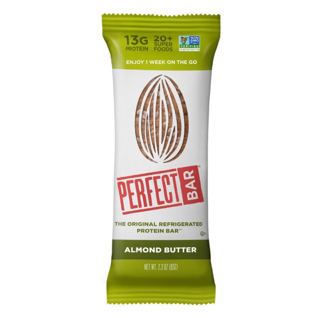 Perfect Bar Protein Bars, Almond Butter, 2.3 Oz, Pack Of 16 Bars MPN:210285
