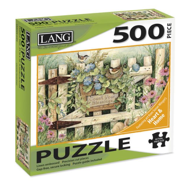 Lang 500-Piece Jigsaw Puzzle, Garden Gate (Min Order Qty 4) MPN:5039112
