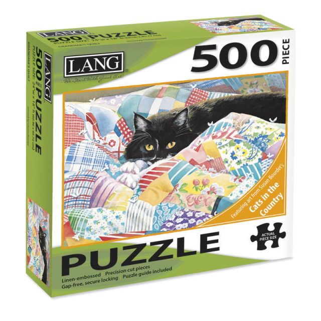 Lang 500-Piece Jigsaw Puzzle, Grandmas Quilt (Min Order Qty 4) MPN:5039160
